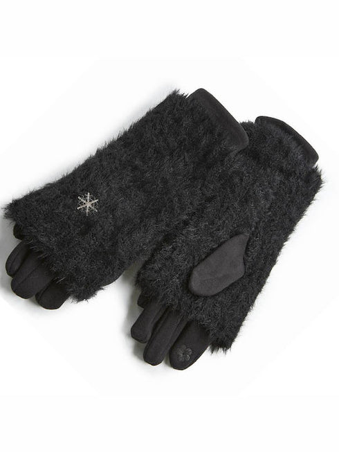 Verde Γυναικεία Γάντια 02-0705 Μαύρο